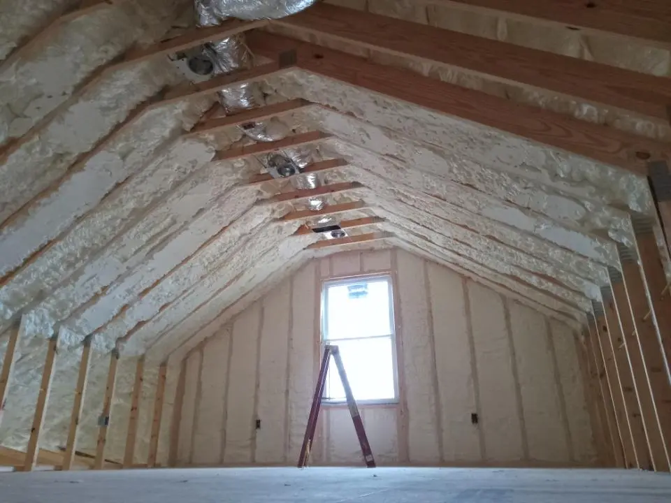 Spray foam roofing application for Crawl Space Insulation project in Thibodaux